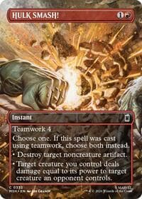 HULK SMASH! (Borderless) - Marvel Super Heroes - Magic: The Gathering card
