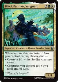 Black Panther, Vanguard - Marvel Super Heroes - Magic: The Gathering card