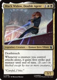 Black Widow, Double Agent - Marvel Super Heroes - Magic: The Gathering card