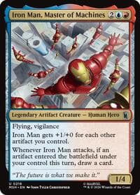 Iron Man, Master of Machines - Marvel Super Heroes - Magic: The Gathering card