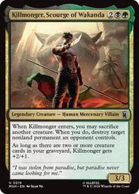 Killmonger, Scourge of Wakanda - Marvel Super Heroes - Magic: The Gathering card