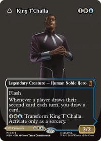 King T'Challa (Borderless) (0373) - Marvel Super Heroes - Magic: The Gathering card