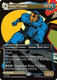 King T'Challa (Borderless) (0399) - Marvel Super Heroes - Magic: The Gathering card
