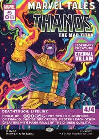 Thanos, The Mad Titan (Borderless) (0400) - Marvel Super Heroes - Magic: The Gathering card