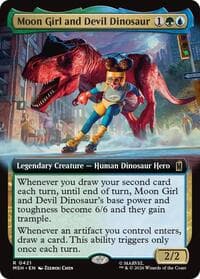 Moon Girl and Devil Dinosaur (Extended Art) - Marvel Super Heroes - Magic: The Gathering card