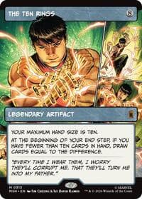 The Ten Rings (Borderless) - Marvel Super Heroes - Magic: The Gathering card