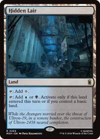 Hidden Lair - Marvel Super Heroes - Magic: The Gathering card