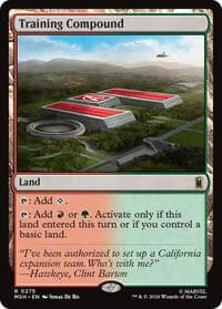 Training Compound - Marvel Super Heroes - Magic: The Gathering card