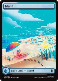 Island (0280) - Marvel Super Heroes - Magic: The Gathering card
