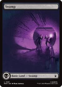 Swamp (0281) - Marvel Super Heroes - Magic: The Gathering card
