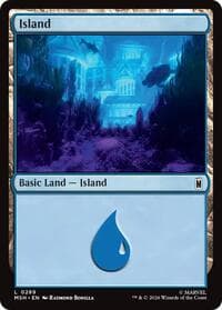 Island (0289) - Marvel Super Heroes - Magic: The Gathering card