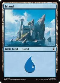 Island (0290) - Marvel Super Heroes - Magic: The Gathering card