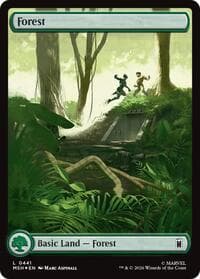 Forest (0441) (Surge Foil) - Marvel Super Heroes - Magic: The Gathering card