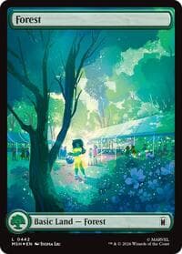 Forest (0442) (Surge Foil) - Marvel Super Heroes - Magic: The Gathering card