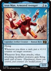 Iron Man, Armored Avenger - Commander: Marvel Super Heroes - Magic: The Gathering card