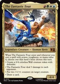 The Fantastic Four - Commander: Marvel Super Heroes - Magic: The Gathering card