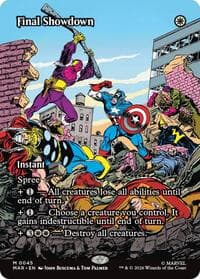 Final Showdown (Borderless) - Marvel Universe Eternal-Legal - Magic: The Gathering card