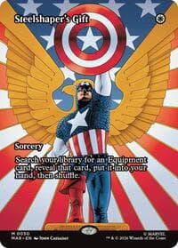 Steelshaper's Gift (Borderless) - Marvel Universe Eternal-Legal - Magic: The Gathering card