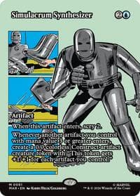 Simulacrum Synthesizer (Borderless) - Marvel Universe Eternal-Legal - Magic: The Gathering card