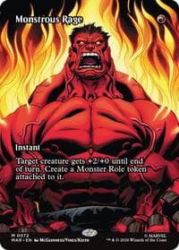 Monstrous Rage (Borderless) - Marvel Universe Eternal-Legal - Magic: The Gathering card