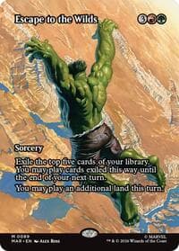 Escape to the Wilds (Borderless) - Marvel Universe Eternal-Legal - Magic: The Gathering card