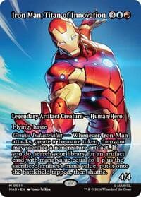 Iron Man, Titan of Innovation (Borderless) - Marvel Universe Eternal-Legal - Magic: The Gathering card