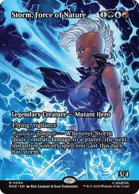 Storm, Force of Nature (Borderless) - Marvel Universe Eternal-Legal - Magic: The Gathering card