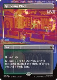 Gathering Place (Borderless) - Marvel Super Heroes - Magic: The Gathering card