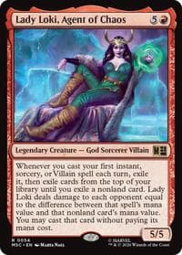 Lady Loki, Agent of Chaos (Surge Foil) - Commander: Marvel Super Heroes - Magic: The Gathering card