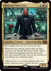 Director Nick Fury (Surge Foil) - Commander: Marvel Super Heroes - Magic: The Gathering card