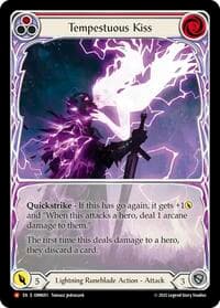 Tempestuous Kiss (Extended Art) - Omens of the Third Age - Flesh and Blood TCG card