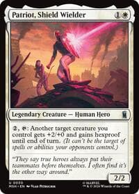 Patriot, Shield Wielder - Marvel Super Heroes - Magic: The Gathering card