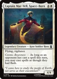 Captain Mar-Vell, Space-Born - Marvel Super Heroes - Magic: The Gathering card
