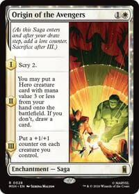 Origin of the Avengers - Marvel Super Heroes - Magic: The Gathering card