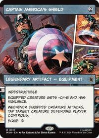 Captain America's Shield (Borderless) (0311) - Marvel Super Heroes - Magic: The Gathering card