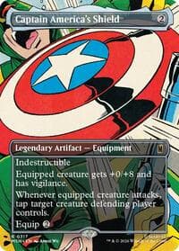 Captain America's Shield (Borderless) (0317) - Marvel Super Heroes - Magic: The Gathering card