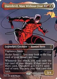 Daredevil, Man Without Fear (Borderless) (0324) - Marvel Super Heroes - Magic: The Gathering card