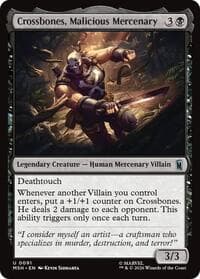 Crossbones, Malicious Mercenary - Marvel Super Heroes - Magic: The Gathering card