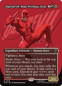 Daredevil, Man Without Fear (Borderless) (0372) - Marvel Super Heroes - Magic: The Gathering card