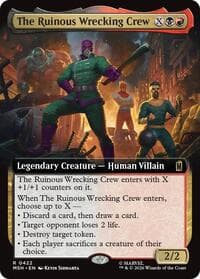 The Ruinous Wrecking Crew (Extended Art) - Marvel Super Heroes - Magic: The Gathering card