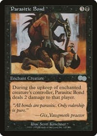 Parasitic Bond - Urza's Saga - Magic: The Gathering card