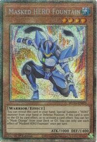 Masked HERO Fountain (Starlight Rare) - Battles of Legend: Glorious Gallery - YuGiOh card