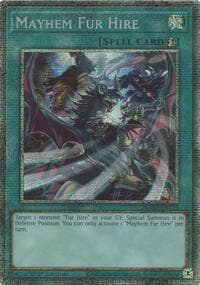 Mayhem Fur Hire (Starlight Rare) - Battles of Legend: Glorious Gallery - YuGiOh card