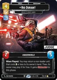 Rio Durant - Beckett's Right Hands - Judge Promos - Star Wars: Unlimited card