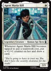 Agent Maria Hill - Marvel Super Heroes - Magic: The Gathering card