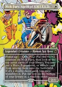 Nick Fury, Agent of S.H.I.E.L.D. (Borderless) (0314) - Marvel Super Heroes - Magic: The Gathering card