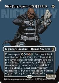 Nick Fury, Agent of S.H.I.E.L.D. (Borderless) (0357) - Marvel Super Heroes - Magic: The Gathering card