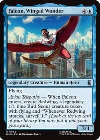 Falcon, Winged Wonder - Marvel Super Heroes - Magic: The Gathering card
