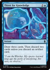 Thirst for Knowledge - Marvel Super Heroes - Magic: The Gathering card