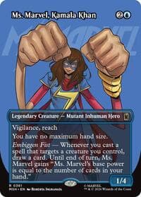 Ms. Marvel, Kamala Khan (Borderless) - Marvel Super Heroes - Magic: The Gathering card